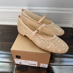 JCrew Sequin Mary Jane Flat